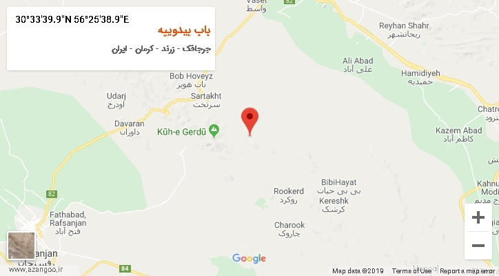 روستای باب بیدوییه بر روی نقشه