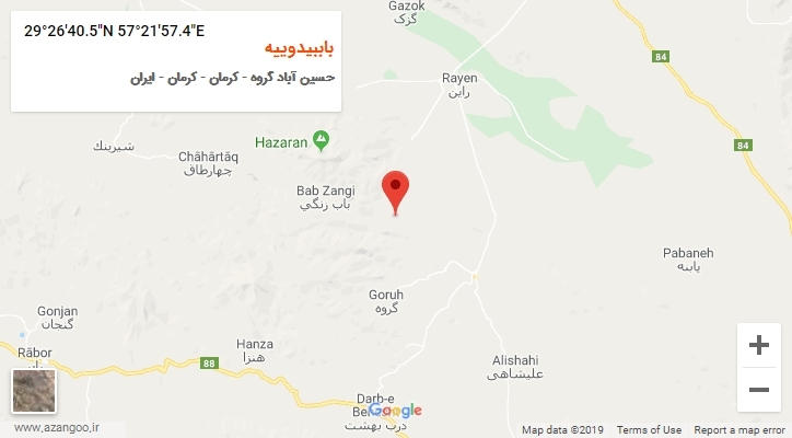 روستای باببیدوییه بر روی نقشه