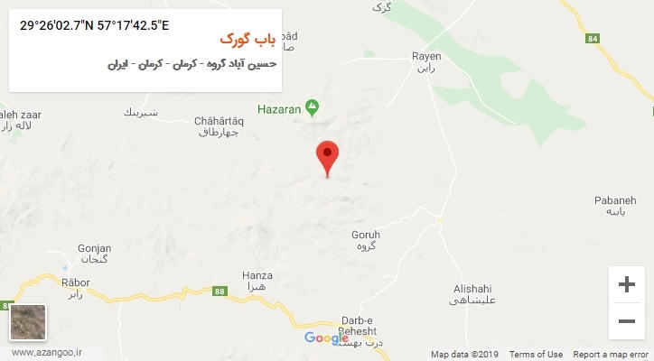 روستای باب گورک بر روی نقشه