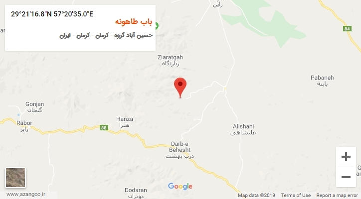 روستای باب طاهونه بر روی نقشه