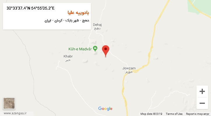 روستای بادوییه علیا بر روی نقشه