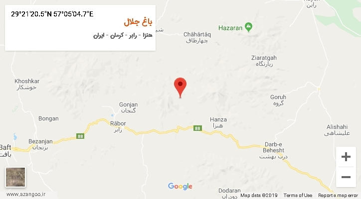 روستای باغ جلال بر روی نقشه