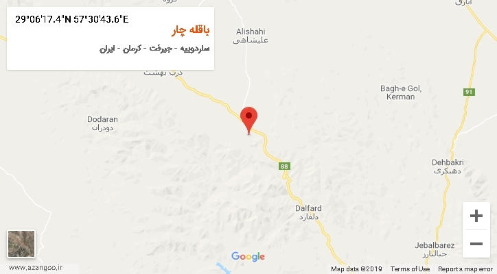 روستای باقله چار بر روی نقشه