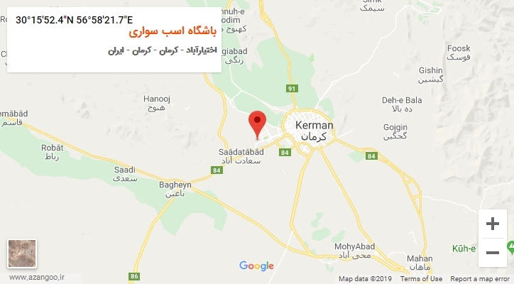 روستای باشگاه اسب سواری بر روی نقشه