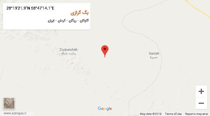 روستای بگ گرازی بر روی نقشه