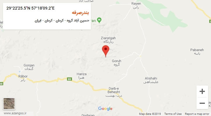 روستای بندرصرفه بر روی نقشه