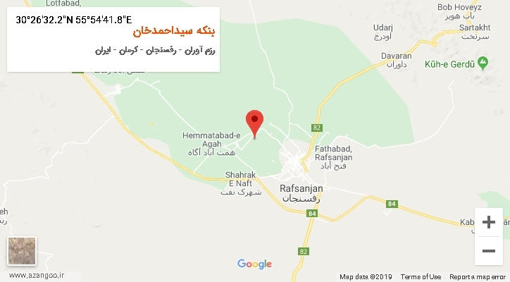 روستای بنکه سیداحمدخان بر روی نقشه