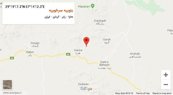 روستای بنوییه سرخوییه بر روی نقشه
