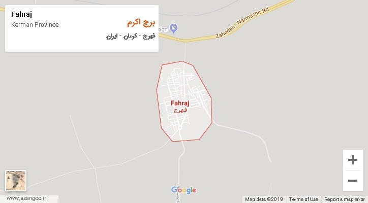 دهستان برج اکرم بر روی نقشه