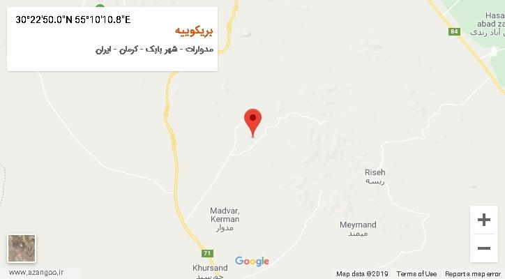 روستای بریکوییه بر روی نقشه
