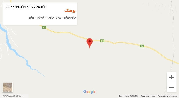 روستای بوهنگ بر روی نقشه