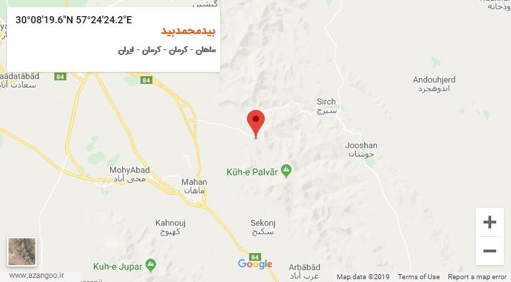 روستای بیدمحمدبید بر روی نقشه