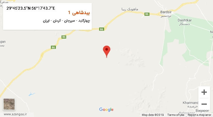 روستای بیدشاهی 1 بر روی نقشه