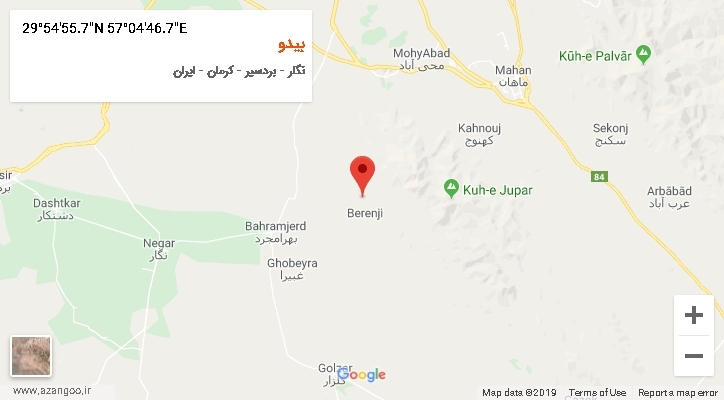 روستای بیدو بر روی نقشه