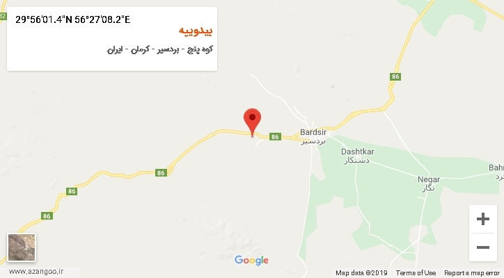 روستای بیدوییه بر روی نقشه