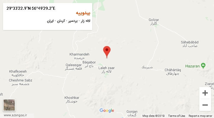 روستای بیدوییه بر روی نقشه