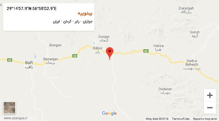 روستای بیدوییه بر روی نقشه