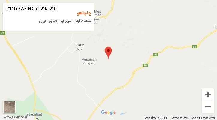 روستای چاچاهو بر روی نقشه