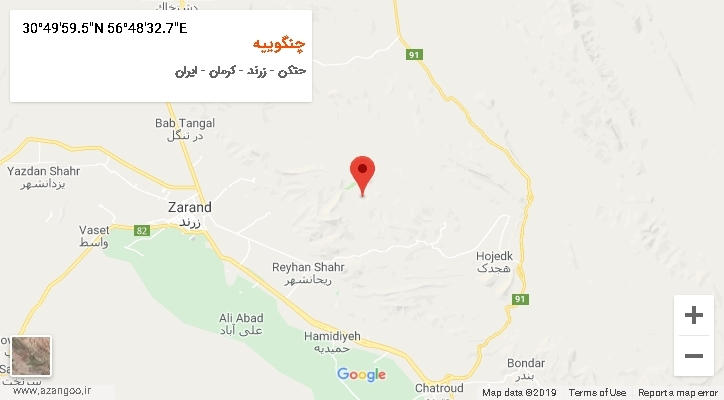 روستای چنگوییه بر روی نقشه