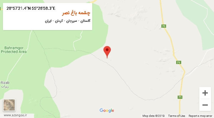روستای چشمه باغ نصر بر روی نقشه