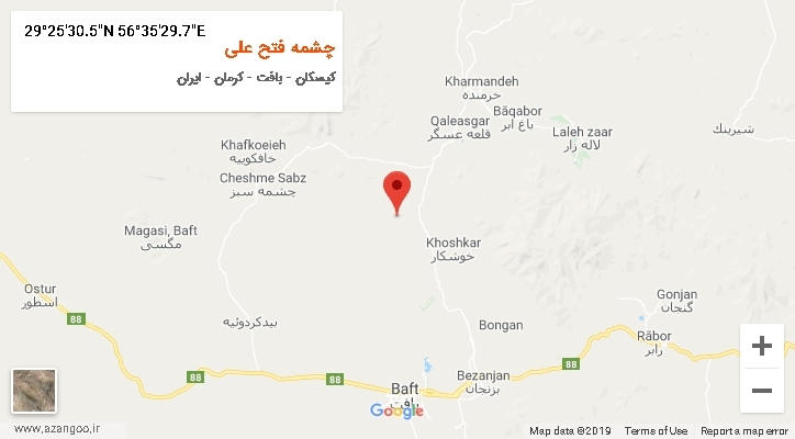روستای چشمه فتح علی بر روی نقشه