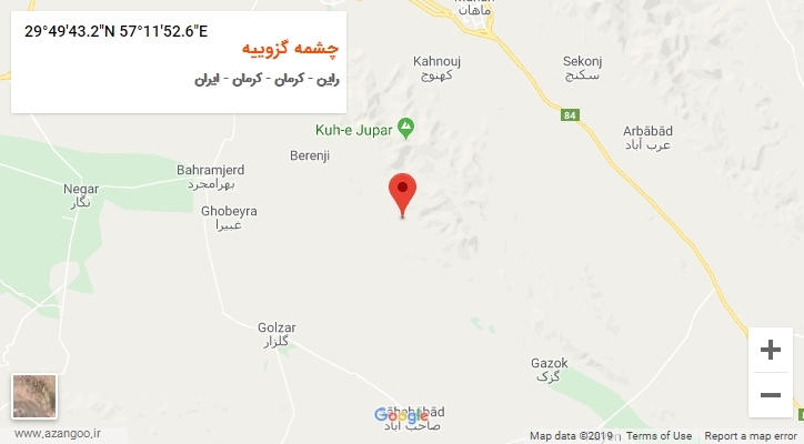 روستای چشمه گزوییه بر روی نقشه