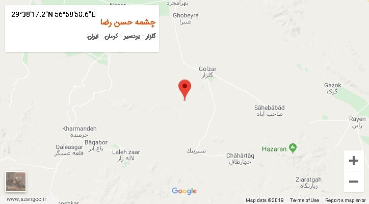 روستای چشمه حسن رضا بر روی نقشه