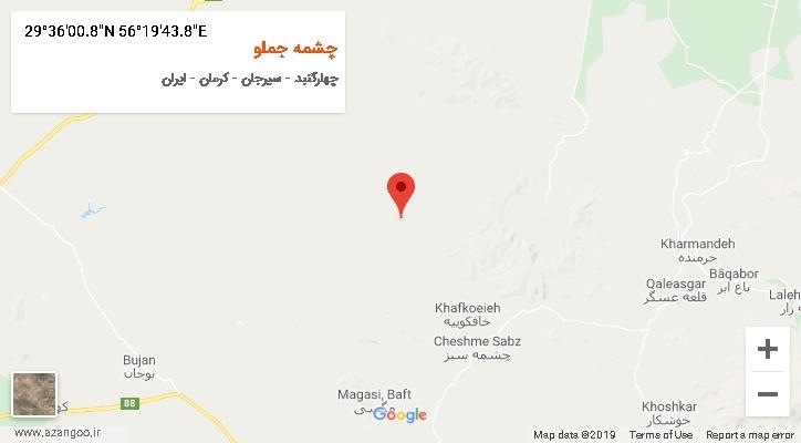 روستای چشمه جملو بر روی نقشه