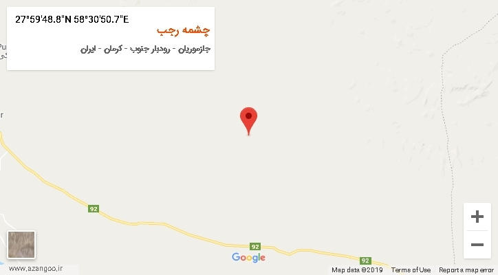 روستای چشمه رجب بر روی نقشه