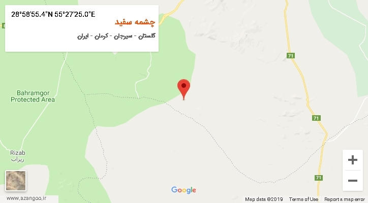 روستای چشمه سفید بر روی نقشه