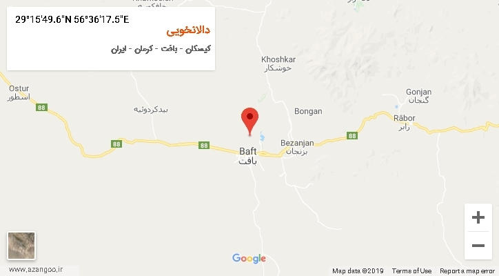 روستای دالانخویی بر روی نقشه