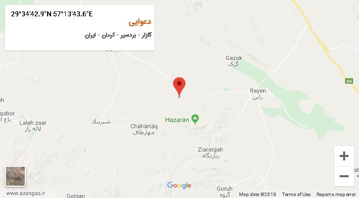 روستای دعوایی بر روی نقشه
