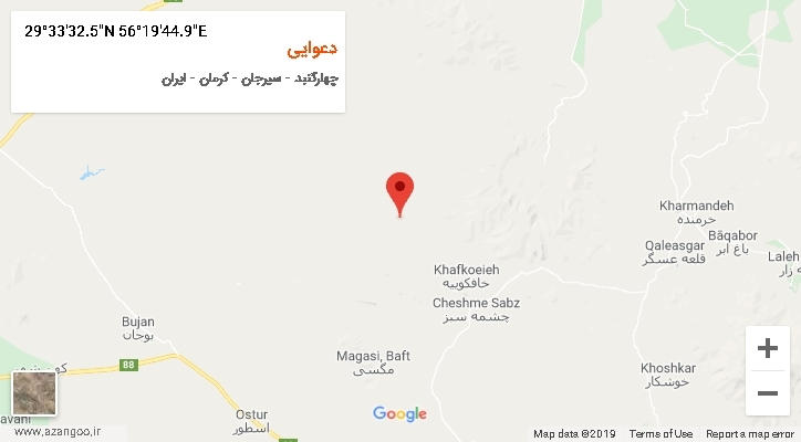 روستای دعوایی بر روی نقشه