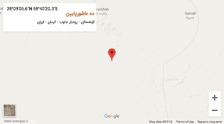 روستای ده عاشورپایین بر روی نقشه