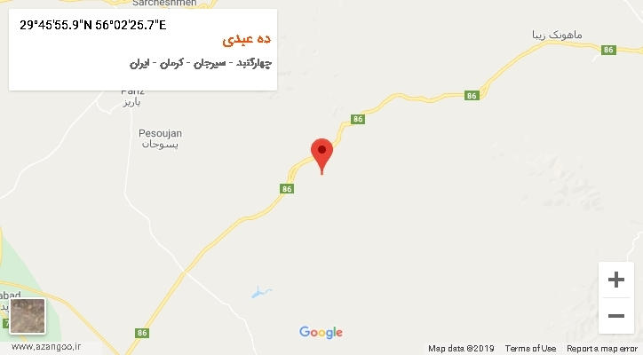 روستای ده عبدی بر روی نقشه