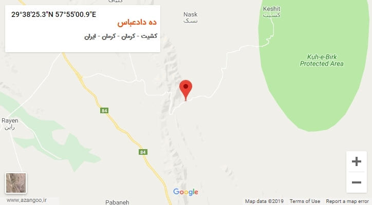 روستای ده دادعباس بر روی نقشه