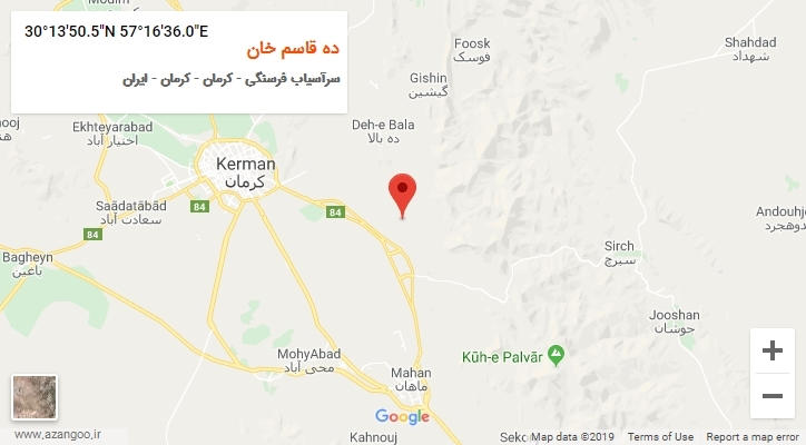 روستای ده قاسم خان بر روی نقشه