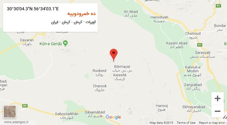 روستای ده خمرودوییه بر روی نقشه