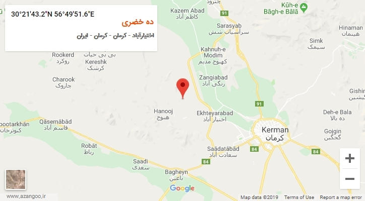 روستای ده خضری بر روی نقشه