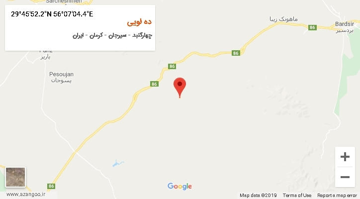 روستای ده لویی بر روی نقشه