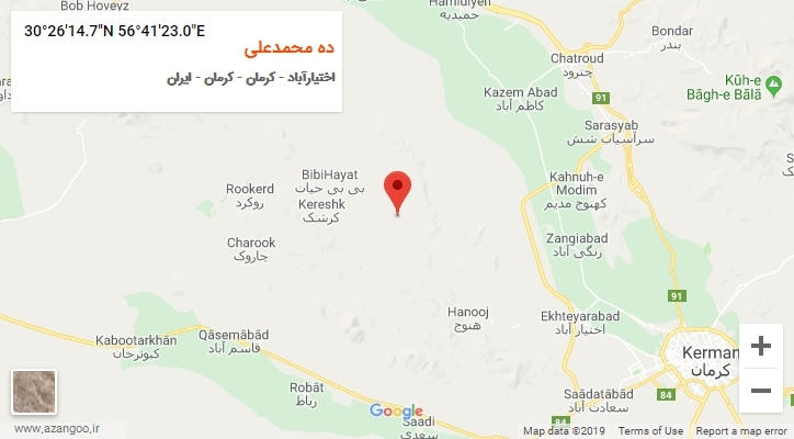 روستای ده محمدعلی بر روی نقشه