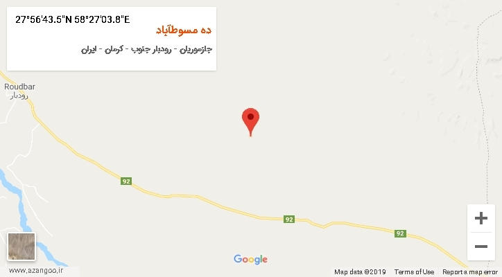 روستای ده مسوطآباد بر روی نقشه