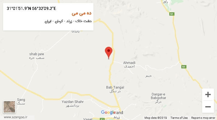 روستای ده می می بر روی نقشه
