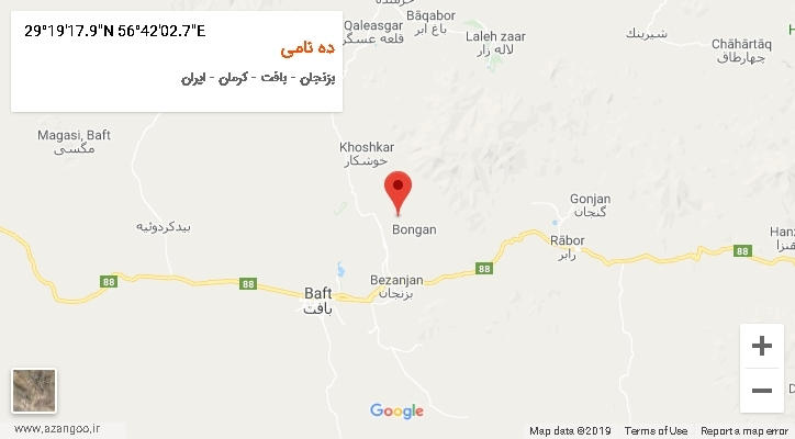 روستای ده نامی بر روی نقشه