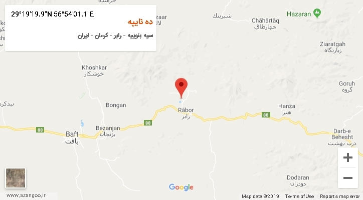 روستای ده ناییه بر روی نقشه