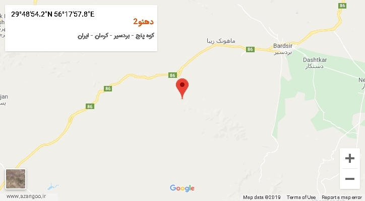 روستای دهنو2 بر روی نقشه