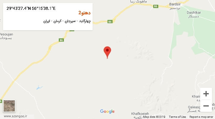 روستای دهنو2 بر روی نقشه