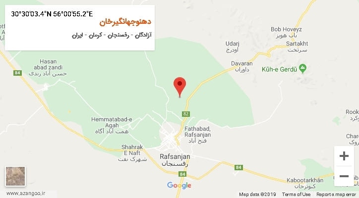 روستای دهنوجهانگیرخان بر روی نقشه