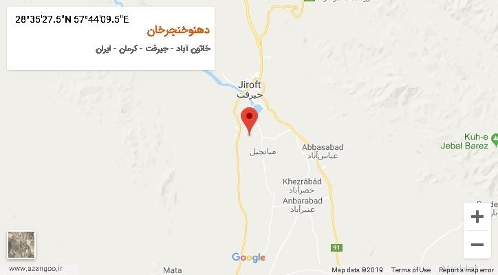 روستای دهنوخنجرخان بر روی نقشه