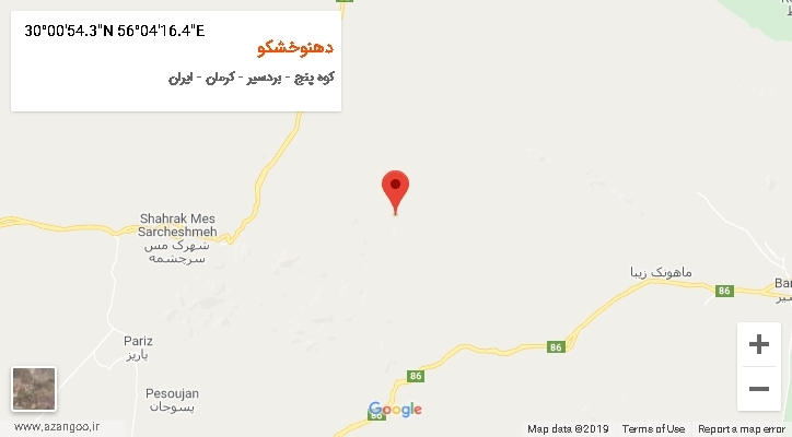 روستای دهنوخشکو بر روی نقشه